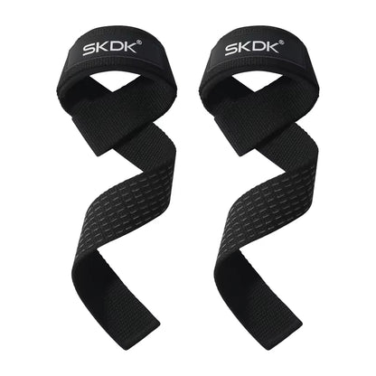 Weightlifting Straps Dropshipping 1 Pair Lifting Wrist Anti-Slip Silicone Strength Training Strap Hand Grips Wrist Support